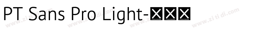 PT Sans Pro Light字体转换